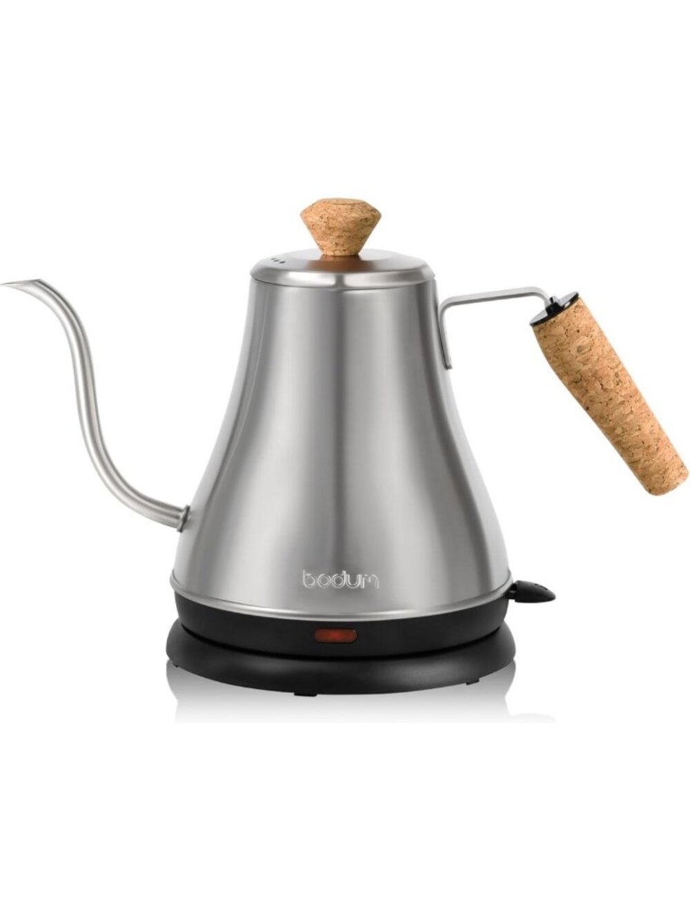 27oz Gooseneck Electric Kettle for Pour Over Coffee & Tea, Brushed Stainless